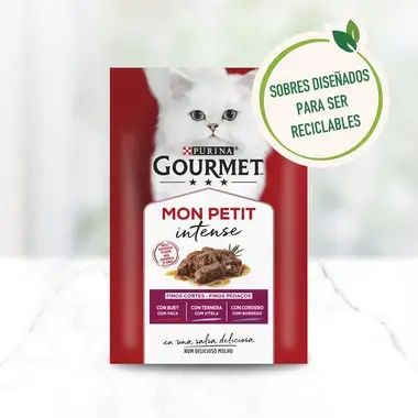 Gourmet Mon Petit Intense con Buey, Ternera y Cordero - Imagen 3