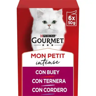 Gourmet Mon Petit Intense con Buey, Ternera y Cordero