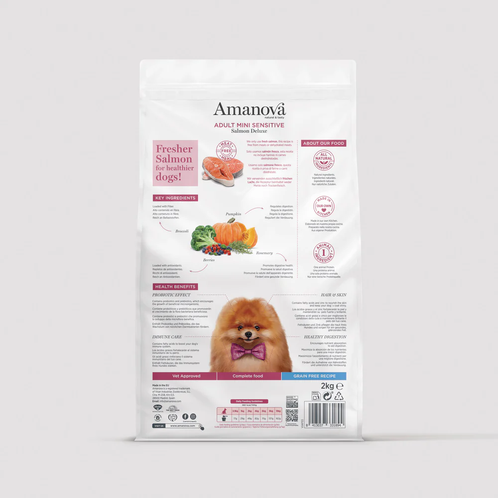 Amanova Adult Mini - Sensitive Salmon Deluxe Grain Free - Imagen 2