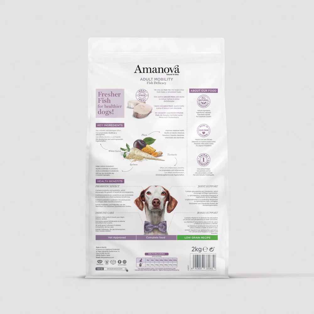 Amanova Adult Mobility - Fish Delicacy Low Grain - Imagen 2