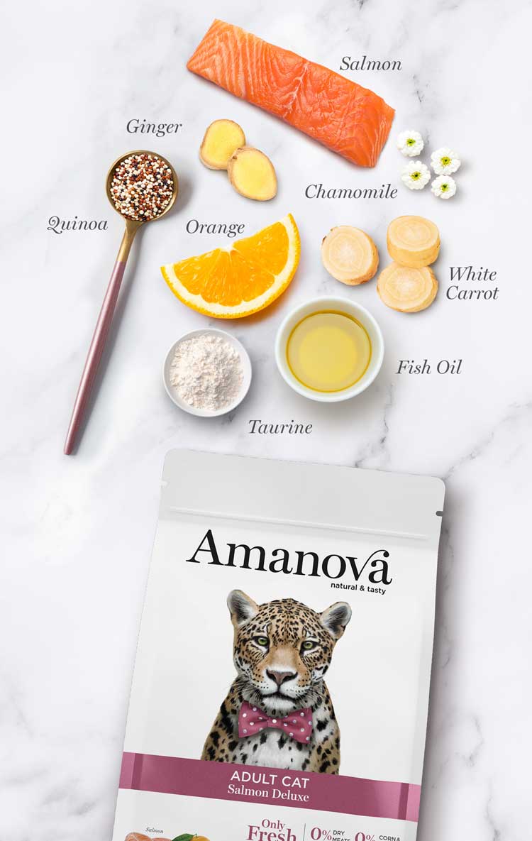 Amanova Adult - Salmon Deluxe Low Grain - Imagen 3