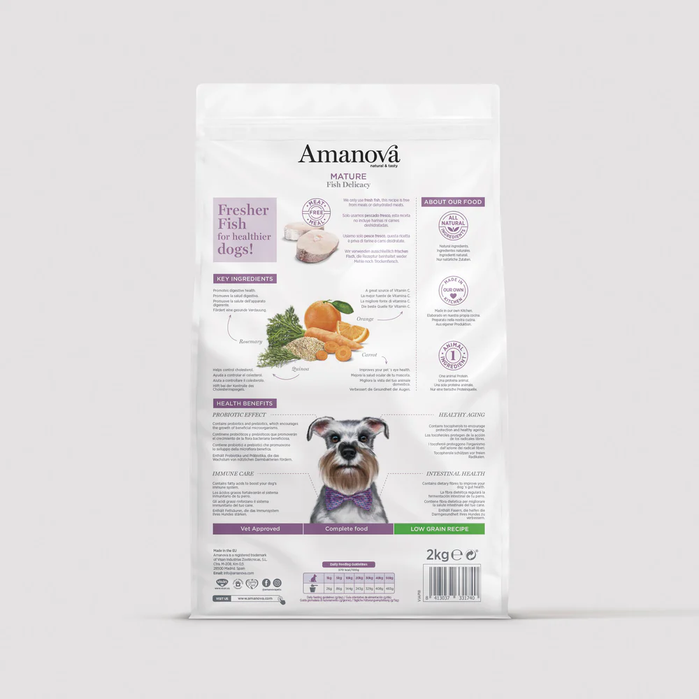 Amanova Mature - Fish Delicacy Low Grain - Imagen 2